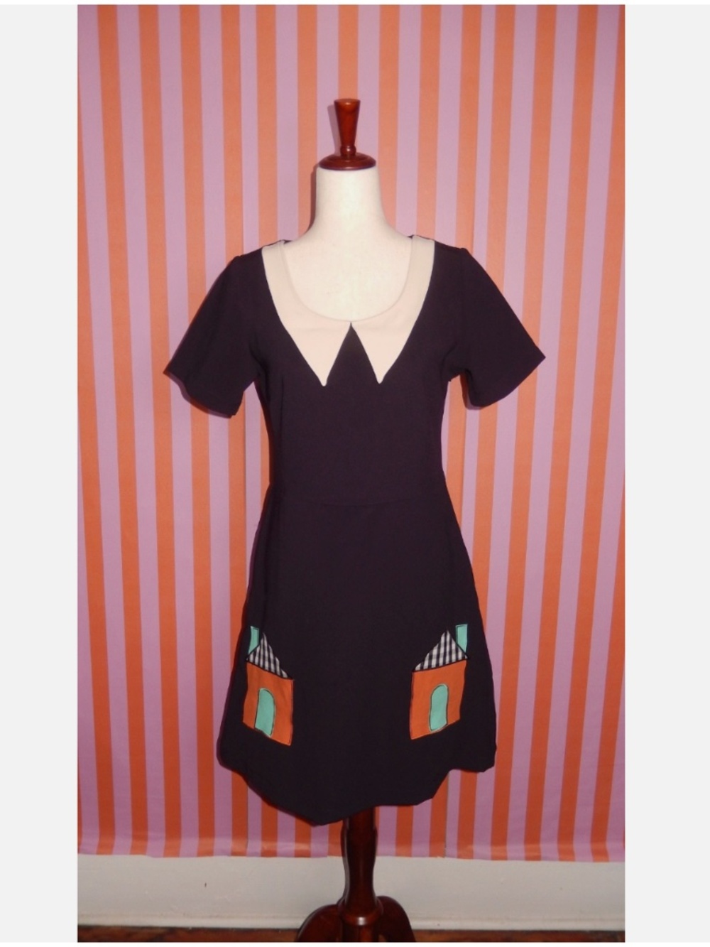 Rare A Beautiful Mess X Modcloth Mod Whimsical Dress M Elsie Larson